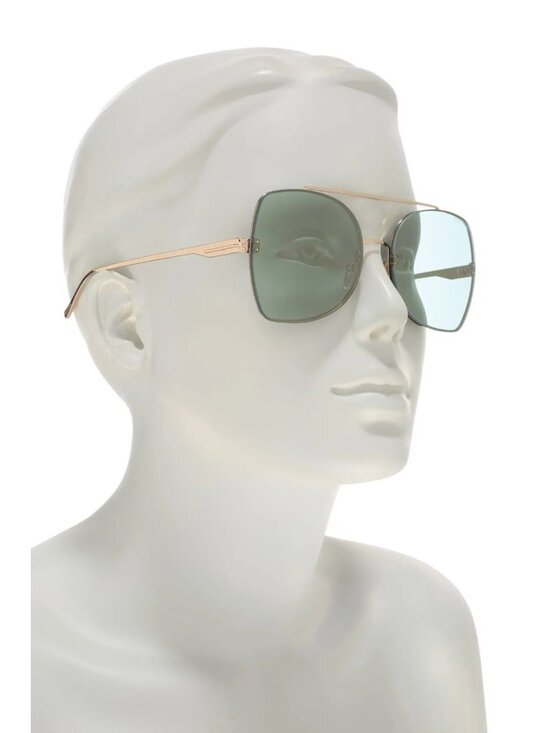 TOM FORD Scout TF656 28Q 58mm Oversized Butterfly Sunglasses Gold / Green main image 5